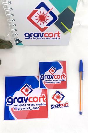 Sticker em tamanho personalizado      